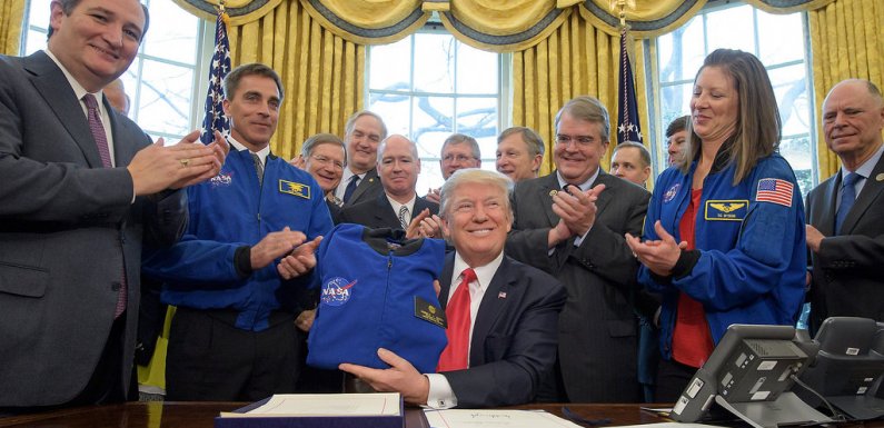 Donald Trump Signs Order To Send Astronauts To The Moon And Mars