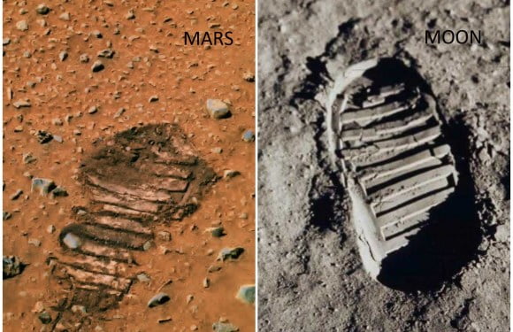 Shocking Footprint Found On Mars Shows Astronauts Visited This Planet