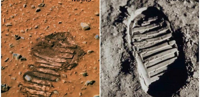 Shocking Footprint Found On Mars Shows Astronauts Visited This Planet