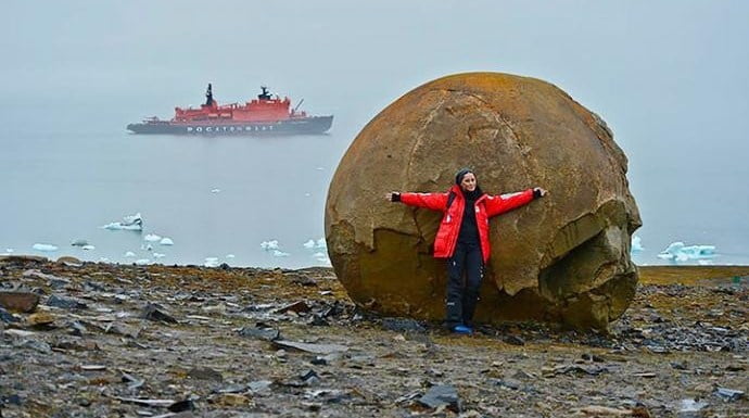 Enormous Perfectly Shaped Spherical Rocks Found On A Remote Arctic Island