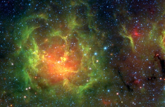 Sensational Trifid Nebula Gleams In Plethora Of Newborn Stars