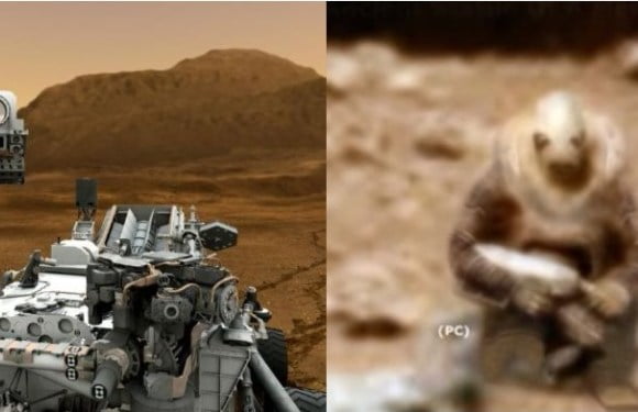 Armed Alien Soldier Caught Creeping Up On Curiosity Rover