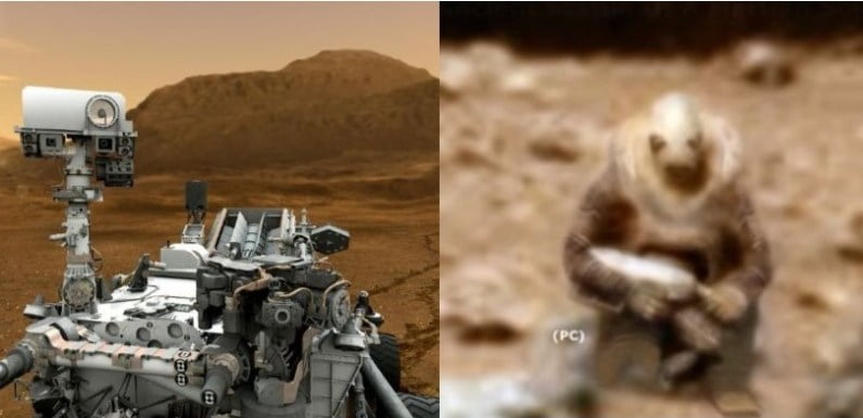 Armed Alien Soldier Caught Creeping Up On Curiosity Rover