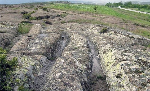 Are These Traces Made By Ancient Vehicles Driven By 14-Miilion-Years Old Gigantic Civilization?